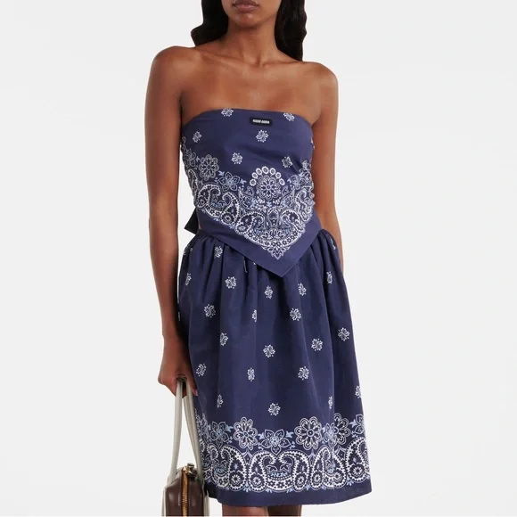 Miu Miu
Bandana cotton and linen Top It38 - Picture 2 of 5